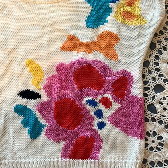 Vintage Jimmy Garcia New York Hand Loomed Knit Sweater/ Size Large - Picture 3 of 7